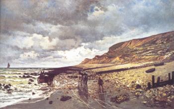 Claude Oscar Monet : The Headland of the Heve at Low Tide